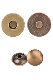 Resim SeraSelin 2 Adet 18 Mm Perçinli Mıknatıslı Çıtçıt Gold Çıtçıt DİKİŞSİZ Kolay Takılır Mıknatıslı Çıt Çıt Altın 