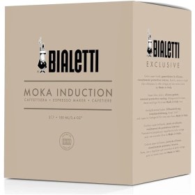 Resim - Exclusive Indüksiyon: 4 Cups Ocak Üstü Espresso Pişirici - 200ML - Kırmızı Renk - Alt Hazne: Dış P 