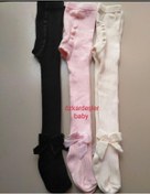 Resim ÖZKARDEŞLER BABY Bebek Killotlu Çorap Fitili Fiyonklu 3lü 
