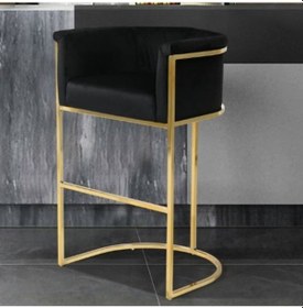 Resim Danya Metal Gold Bar Sandalyesi Gold 