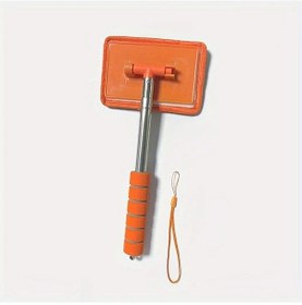 Resim Fochsia Tangerine Araç Camı Temizleme Aracı - Çıkarılabilir Sap Mikrofiber Bez Seçenekli 