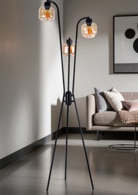 Resim Lumexx YENİ AKASYA 3 LÜ SİYAH LAMBADER BAL CAMLI 