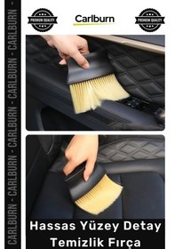 Resim Fırça Profesyonel Oto Araç İçi Temizlik Bakım Hijyen Yumuşak Uçlu Hassas Yüzey Detay Temizlik Fırça 