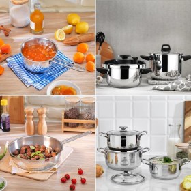 Resim Schafer Yeni Ev Çelik Mutfak Seti 