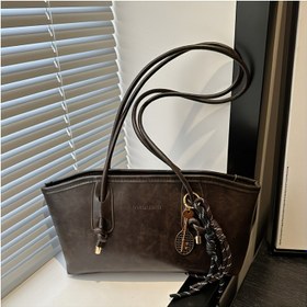 Resim Kadınlar İçin Büyük Kapasiteli Tote Çanta - Kahve Kahverengi & Siyah, Şık Altın Tonlu Donanım, Fermuarlı Ağız ve Anahtar Halka/Askılı, İş, İş Seyahati, Günlük Kullanım İçin Dayanıklı Ve, Kadınlar İçin Çantalar, Kadınlar için el çantaları, Kadınlar İçin Şık ve Zarif Omuz Çantaları, Kadınlar İçin Çantalar, Kadınlar İçin Trend Çantalar, Kadınlar için Tote Çantalar, Kadınlar için Hobo Çantalar, Kadınlar İçin Çanta, Kadınlar için siyah çantalar, Kadınlar için Vintage Çantalar, 