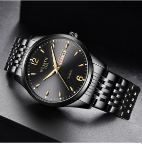 Resim Yingfu Wlısth S946 Erkek Klasik Gece Parlaklıklı Çift Takvimli Kol Saati, Mavi Kadran Ve Deri Kayış Çok Renkli Çok Renkli 