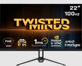 Resim Twisted Minds TM22FHD100IPS 22" 1 MS 100 Hz HDMI VGA FreeSync/G-Sync IPS FHD Çerçevesiz Oyuncu Monitörü Twisted Minds