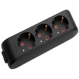 Resim Viko 3 Lü Kablosuz Klemensli Priz Siyah Diğer 