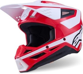 Resim Alpinestars SM3 Heath Off-Road Kaskı Kırmızı Siyah 