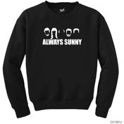 Resim WAKHA Its Always Sunny in Philadelphi Siyah Sweatshirt 