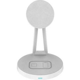 Resim Wiwu M13 2 In 1 Standlı Kablosuz Şarj Istasyonu 15W Hızlı Şarj Desteği 