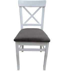 Resim Evimeaksesuar Çapraz X Döşemeli Tamamı Ahşap Sandalye Lake 