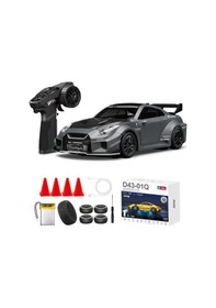Resim Hstar 1:43 Profesyonel Mini Drift Rc Araba Gtr 4wd 15 Km/h Hız Metal Alaşım Gövde Eps Stabilizasyonu Tam Orantılı Çift M Çok Renkli 