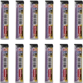 Resim Min 0.9 MM Cetvelli Kalem Ucu 75 MM Mikro Uç 12 Adet 