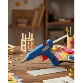 Resim Belle Fusion Mey Ithalat® Ev ve El Işi Çalışmaları Için 20W Silikon Tabancası 7.5 mm Uyumlu 5 Adet Hediye Silikon 