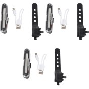 Resim 3x Bisiklet Kuyruk Işığı Ultra Bisiklet Işığı USB Şarj Edilebilir LED Bisiklet Arka Işık 5 Işık Modu Farlar (Yurt Dışından) 