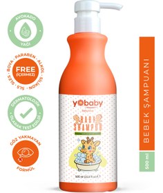 Resim yobaby Saç Ve Vücut Şampuanı| Hassas Bebek Cildi, Bebek Çocuk Şampuanı|2'li Paket 