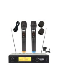 Resim Lastvoice Lm-202ee Çiftli El Tipi Telsiz Kablosuz Mikrofon 