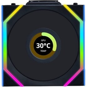 Resim Lian Li Unı Fan Reverse Sl Wıreless Lcd 3x120mm Siyah Kasa Fanı Azaz0llı0069 