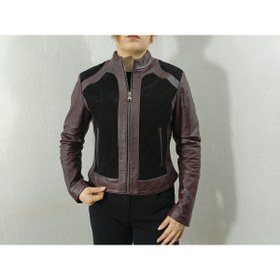 Resim hoaryage Hakiki Kuzu Derisi Yumuşak Deri, Yılan Baskı Desen Deri Mont Blazer Crop Mont 