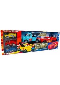 Resim Mey İthalat Çekici Cars 5 Li Araba Kırmızı 