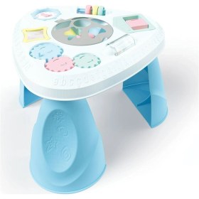 Resim Fonksiyonlu Çocuk Aktivite Masası Eğitici Oyun Masası Bebek Eğitici Oyuncak 12 Ay Beyaz 