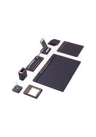 Resim Turgut Office Pera Deri Sümen Takımı 8 Parça Kapaklı Model 