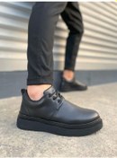 Resim Jyx03 Luxor Bağcıklı Cilt Erkek Günlük Spor Klasik Ayakkabı Cst - Siyah Siyah 