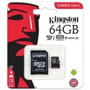 Resim Kingston 64GB Micro SD Hafıza Kartı C10 80MB/s SDCS/64GB 
