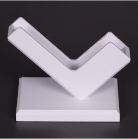 Resim Tulparmekanik 3D Baskı Kartvizit Standı Masaüstü Şık Ofis Organizer Kartlık Kart Tutucu Aparat Beyaz 