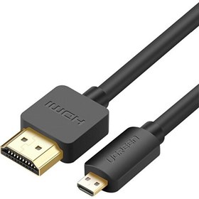 Resim Ugreen Micro HDMI to HDMI Görüntü Aktarım Kablosu 1 Metre 