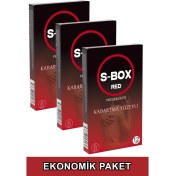 Resim S-Box Dotted Prezervatif 3'lü Ekonomik Paket 