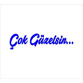 Resim SEÇ Çok Güzelsin Sticker Makyaj Aynası Sticker (8cmX2cm) 