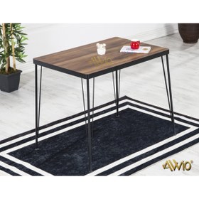 Resim Avvio 60x90 Akçaağç 4 Kişilik Yemek Masası Takımı-mutfak Masası Takımı-ceviz Oval Kenar 