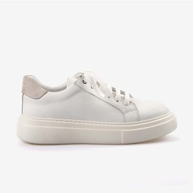 Resim Mocassini Hakiki Deri Erkek Bağcıklı Kalın Taban Spor & Sneaker 35110 Beyaz Sipiro Beyaz 