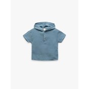 Resim Koton Düğme Detaylı Erkek Bebek Müslin Gömlek 5SMB60037TW (5SMB60037TW) 