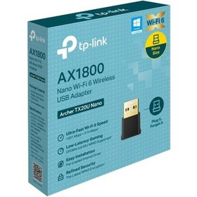 Resim Tp-lınk Archer Tx20u Nano Ax1800 Wı-fı6 Kablosuz Usb Adaptor 