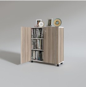 Resim Kenzlife mutfak dolabı çilem 088*070*032 crd kilitli tekerlekli banyo evrak ofis kitaplık ayakkabılık kiler 