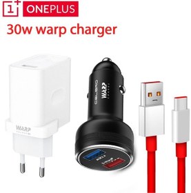 Resim Oneplus Warp Charge 30 Güç Ab Abd Adaptörü 30w Warp Araç Şarj Kablosu 6a Dash Charge One Plus 8t 8 Pro 7 7t 7pro 6t 6 5t 3t 
