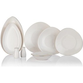 Resim Schafer Dina Yemek Takımı-56 Parça - Altın 