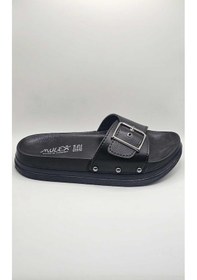 Resim Tek Toka Günlük Ortopedik Kadın Terlik Siyah 