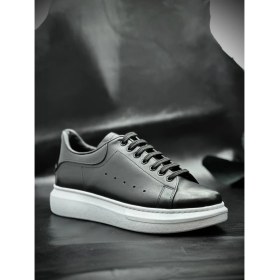 Resim Bess Shoes Siyah Yüksek Tabanlı Ortopedik Spor Ayakkabı – Rahat & Şık Günlük Erkek Sneaker, Casual 