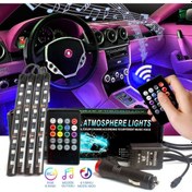Resim Araç Içi Aydınlatma Kumandalı Müziğe Duyarlı 9 Led Ayak Altı Led (227587912) 