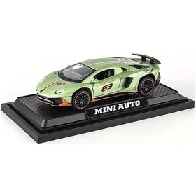 Resim Cordial Vintage Yarış Temalı Yeşil Alaşım Araba Gösterge Paneli Dekoru Masa Modeli 