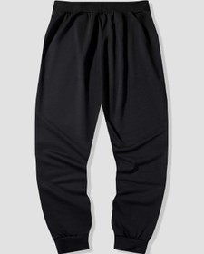 Resim Guys Letter Skull Graphic Drawstring Waist Eşofman Altı Siyah 