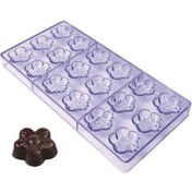 Resim Çikolata Kalıbı - Polikarbon - Çiçek 27.5x13.5 