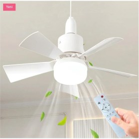 Resim Cata Cata Karayel Fan LED Işıklı Vantilatör 82W Kumandalı Ampul Ct- 1155 
