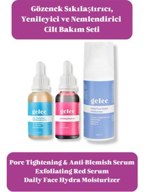 Resim Gelee gözenek sıkılaştırıcı, yenileyici ve nemlendirici cilt bakım seti 