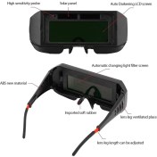 Resim Betty Becky Kaynak Gözlüğü-1 x Kaynak Gözlüğü (Elastik Kafa Bantlı) 5 x Koruyucu Gözlük Filmi 1 x Fermuarlı Kutu-Siyah (Yurt Dışından) 