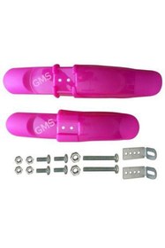Resim motobisikletim 16/20 Jant Bmx Bisiklet Plastik Çamurluk Takımı [pembe] 